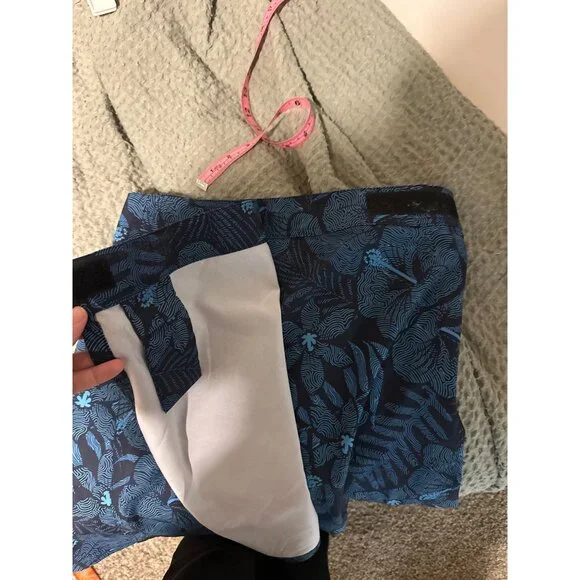 Y Ripskirt Blue Hawaiian Maui Moonlight Wrap Beach Tropical Mini Skirt - Picture 6 of 10